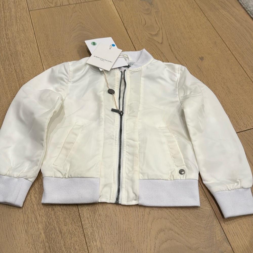 White / cream John Galliano kids jacket
